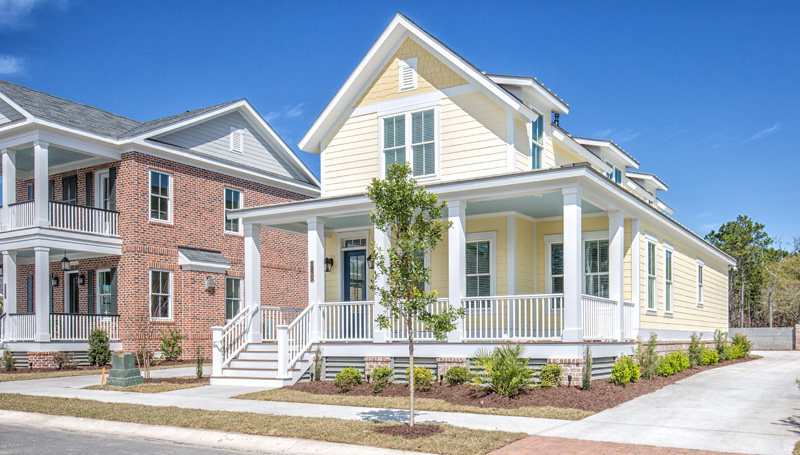 Southern style home with dormers big fornt porch