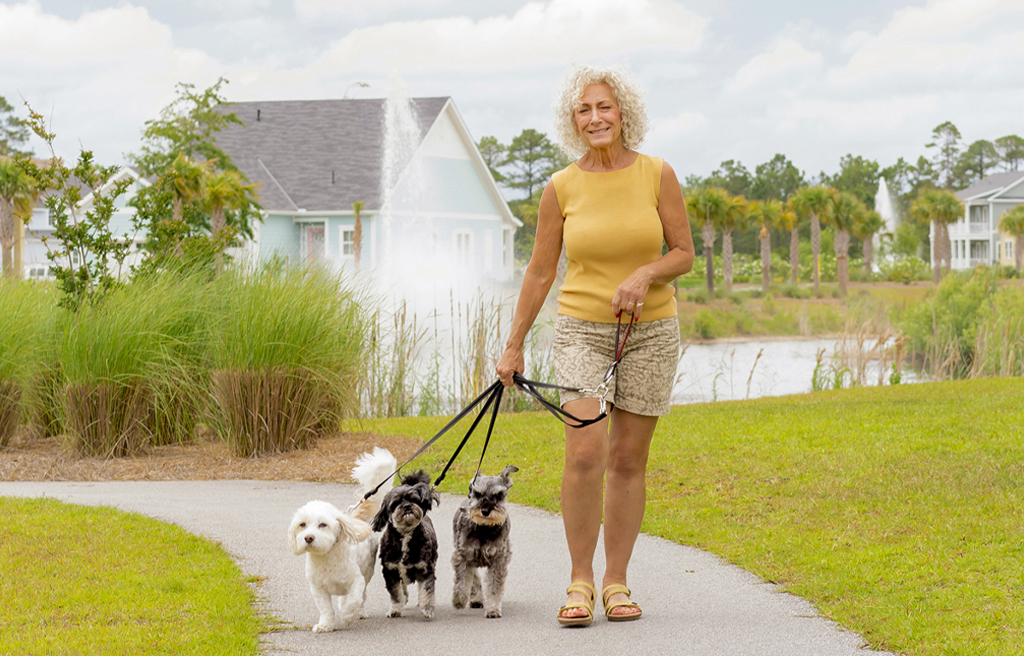 LD Resident Walking Dogs